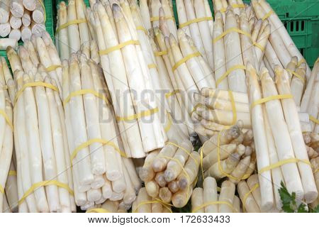 White Asparagus For Sale In The Grocery Store