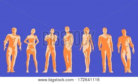 Future Leaders of the Next Generation of Business People 3D Illustration Render