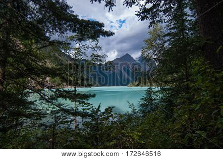 View of Kinney Lake in Mount Robson Provincial Park, Canada