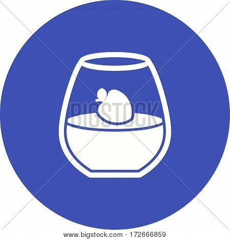 Cotta, panna, dessert icon vector image. Can also be used for european cuisine. Suitable for mobile apps, web apps and print media.