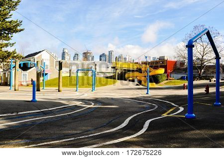 Close Water Park in Grandville Island Vancouver,BC Canada