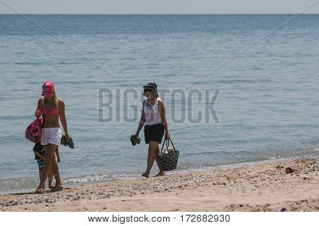 Family On The Beach