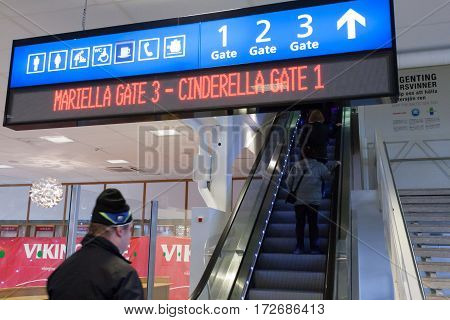 Stokcholm,sweden-october 26 : Passengers Expect Landing To The Ferry In The Building Of The Viking L
