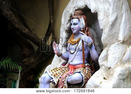 Statue of Hindu Lord Shiva, Rishikesh, India