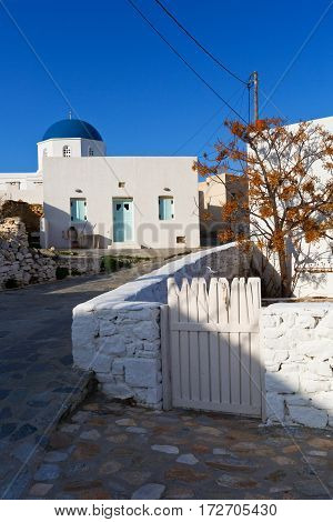 Village of Panagia on Iraklia island in Lesser Cyclades, Greece.