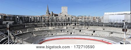 The Amphithater Of Arles On France