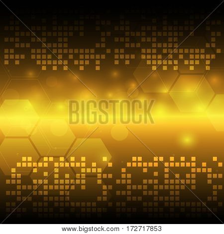 abstract light yellow tech background vector illustration
