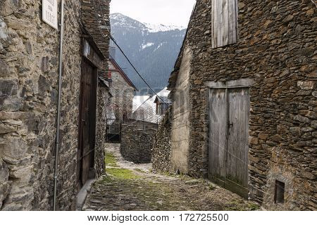 Views of the streets of a mountain village