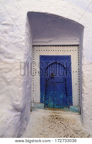 Blue old city (medina) of Chefchaouen city in Morocco Africa