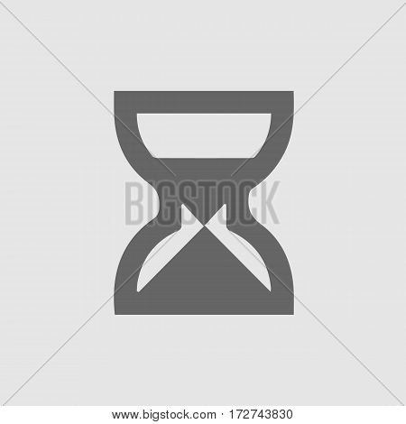 Sand clock vector icon.Isolated vector illustration EPS 10.