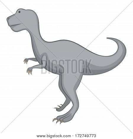 Aallosaurus icon. Cartoon illustration of allosaurus vector icon for web