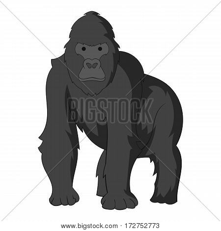 Gorilla icon. Cartoon illustration of gorilla vector icon for web