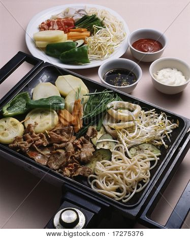Koreansk rostade mat