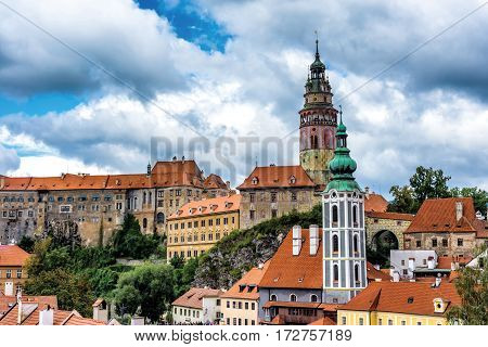 View of Cesky Krumlov town. Czech Republic.