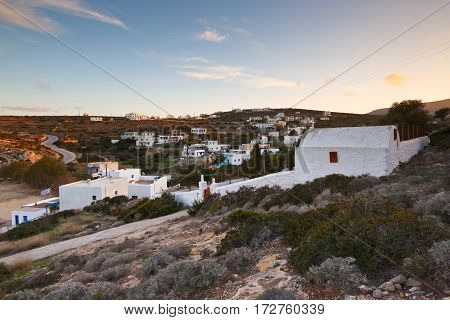 Agios Georgios village on Iraklia island in Lesser Cyclades, Greece.