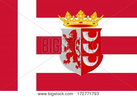 Flag of Eindhoven is a municipality and a city located in the province of North Brabant in the south of the Netherlands.