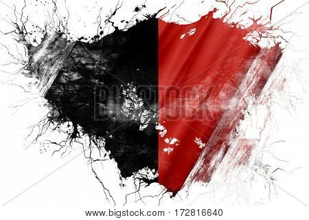 Grunge old namur, namen flag 