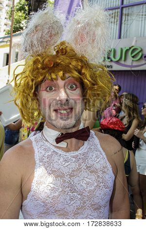 Brazilian Popular Street Carnival With Samba Music