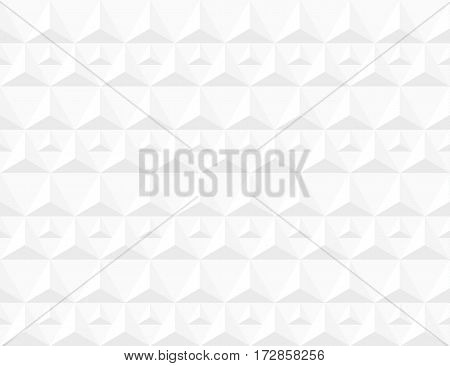 White background triangle shape decorative wall seamless pattern