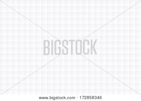 White background with seamless medium sized squares geometric texture.