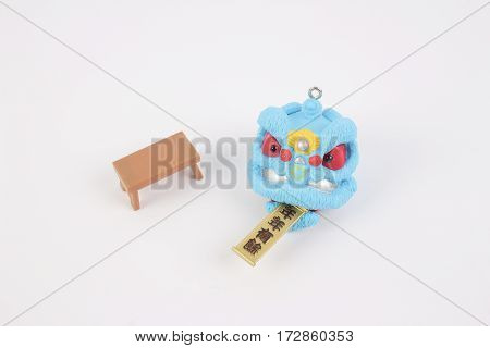 Lion Dnce Figure Of White Background