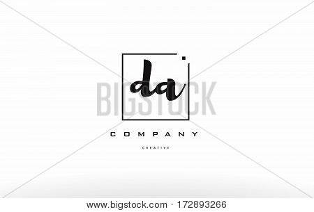 Da D A Hand Writing Letter Company Logo Icon Design