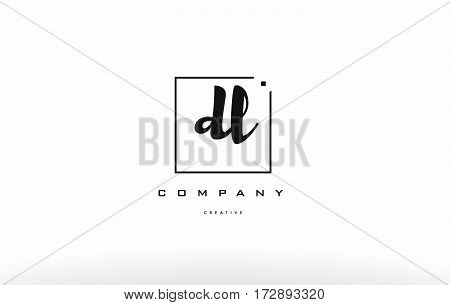 Dl D L Hand Writing Letter Company Logo Icon Design