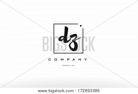Dz D Z Hand Writing Letter Company Logo Icon Design