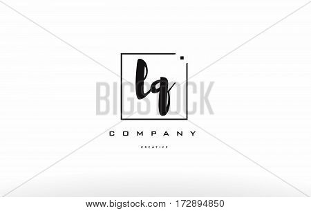Lq L Q Hand Writing Letter Company Logo Icon Design