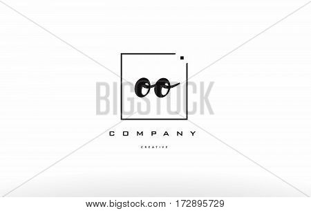 Oo O Hand Writing Letter Company Logo Icon Design
