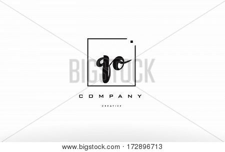 Qo Q O Hand Writing Letter Company Logo Icon Design