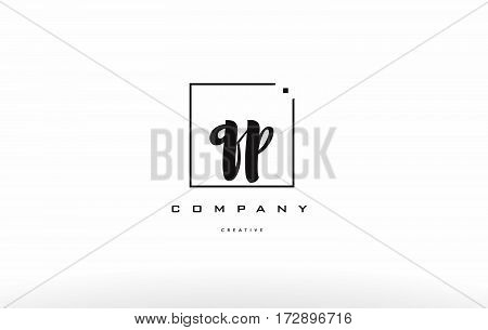 Qp Q P Hand Writing Letter Company Logo Icon Design