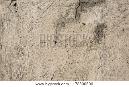 Old beige concrete relief background wall texture