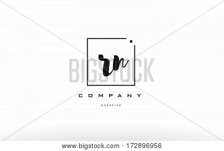 Rn R N Hand Writing Letter Company Logo Icon Design