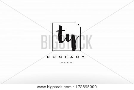 Ty T Y Hand Writing Letter Company Logo Icon Design