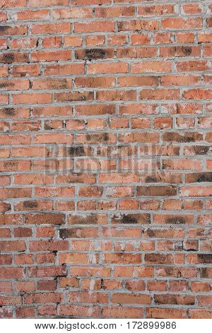 Background of old vintage brick wall texture