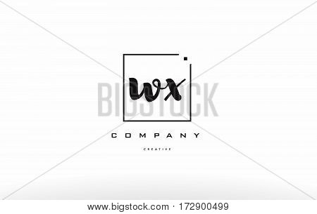 Wx W X Hand Writing Letter Company Logo Icon Design