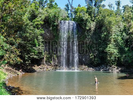Millaa Millaa Falls In Atherton Tablelands, Australia