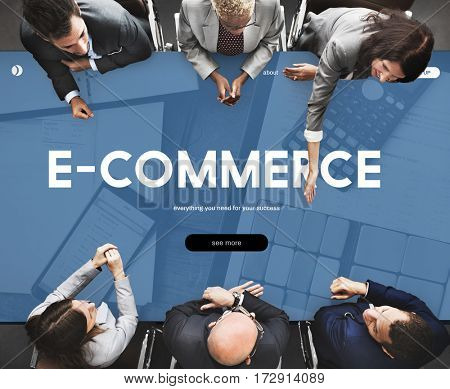 E-commerce Business Digital Marketing Word