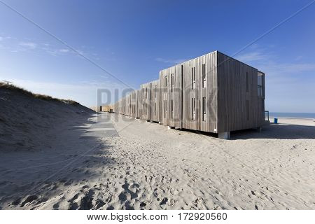 Apartments on the beach of Hoek van Holland in the Netherlands