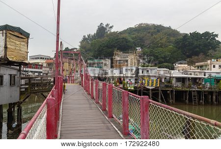 Bridge In Tai O Lantau Island Hong Kong