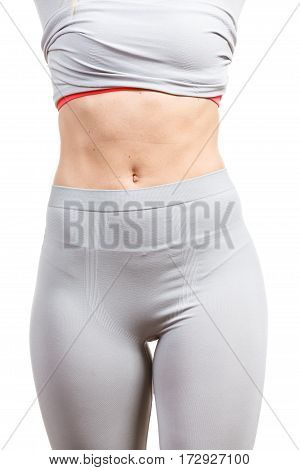 Sport Fit Woman In Thermal Clothes.