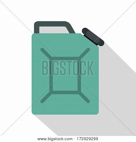Blue fuel jerrycan icon. Flat illustration of blue fuel jerrycan vector icon for web isolated on white background