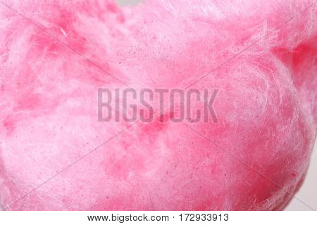 Sweet cotton candy, closeup