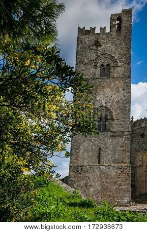 Erice, Trapani, Sicily, Italy - Cathedral Of Erice
