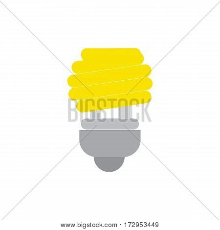 Save bulb icon vector with energy saving