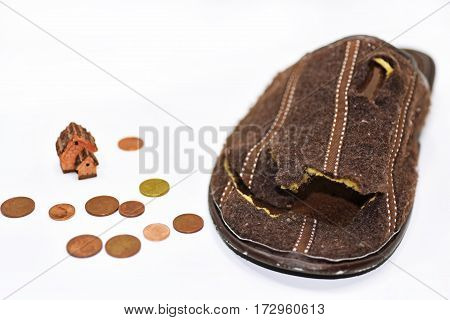 Leaky Brown Slippers.