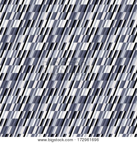 Abstract geometric color blocked pattern with lines, stripes, random colors, geometric shapes. Vector seamless abstract print in op art style. Colorful bold textile design for summer fall fashion