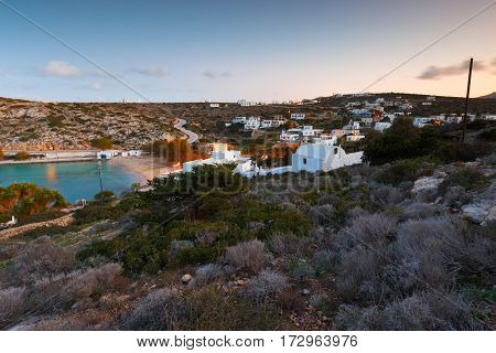 Agios Georgios village on Iraklia island in Lesser Cyclades, Greece.