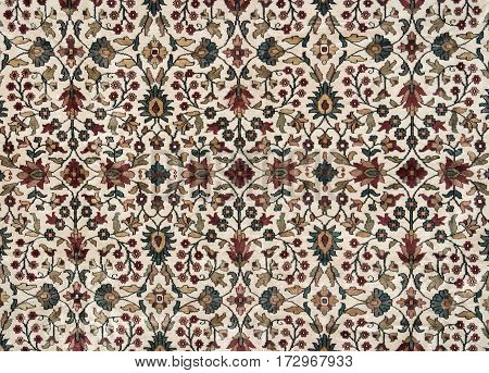 A pattern is a fragment of Eastern wool carpet